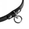 UNISEX LEATHER CHOKER W. O-RING -