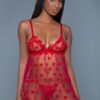 VALENTINE BABYDOLL SET RED XXXL -