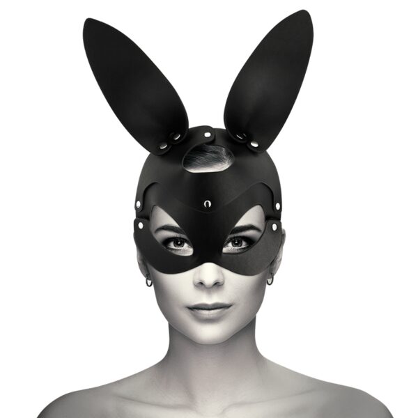 COQUETTE MASK W. BUNNY EARS - VEGAN LEATHER -