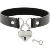 COQUETTE CHOKER HEART PADLOCK -