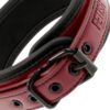 F.S. DARK ROOM COLLAR W. LEASH VEGAN LEATHER -