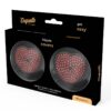 COQUETTE BLACK/RED HEART NIPPLE COVERS -