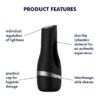 SATISFYER - MEN CLASSIC MASTURBATOR SILVER -