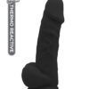 REAL LOVE BLACK 8.5INCH DILDO -