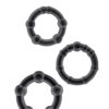 STAY HARD BLACK BEADED COCKRINGS -