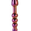 GLAMOUR GLASS RIDGED ANAL DILDO -