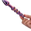 GLAMOUR GLASS RIDGED ANAL DILDO -