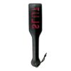 E.T. SLUT BLACK LEATHER PADDLE -