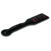 E.T. SLUT BLACK LEATHER PADDLE -