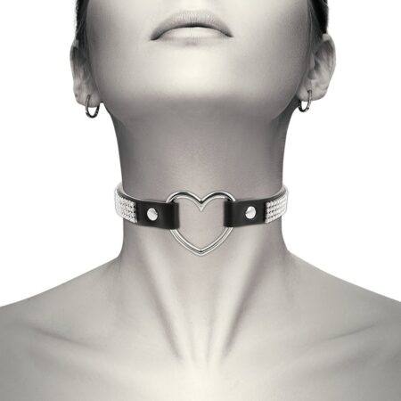 COQUETTE CHOCKER HEART - VEGAN LEATHER -