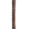 DR SKIN CHOCOLATE 18INCH DOUBLE DILDO -