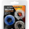 Δακτύλιοι πέους STAY HARD TRIPLE STRECH 3PACK -