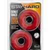 STAY HARD DONUT RINGS RED OVERSIZED -