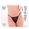 BARELY BARE CROTCHLESS PANTY BLACK -