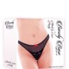 BARELY BARE MESH & LACE PANTY BLACK -