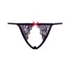 BARELY BARE BUTTLESS V PANTY BLACK -