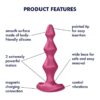 SATISFYER - LOLLI PLUG 1 VIBRATOR BERRY -