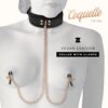 COQUETTE COLLAR W. CLAMPS - VEGAN LEATHER -