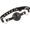 COQUETTE BREATHABLE BALL GAG - VEGAN LEATHER -