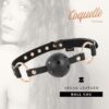 COQUETTE BREATHABLE BALL GAG - VEGAN LEATHER -