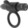 BLACK&SILVER CAMERON VIBRATING RING -