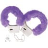 OHMAMA PURPLE FUR COVERED METAL CUFFS -