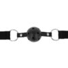 OHMAMA BLACK FABRIC BREATHABLE BALL GAG -