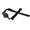 OHMAMA BLACK FABRIC BREATHABLE BALL GAG -