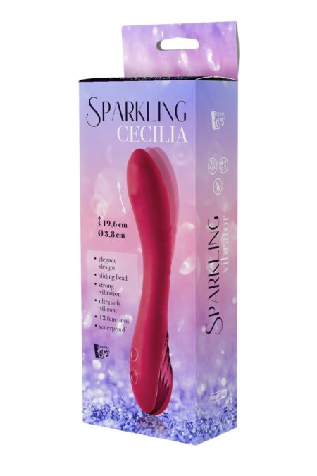 SPARKLING CECILIA SLIDING BEAD VIBRATOR -