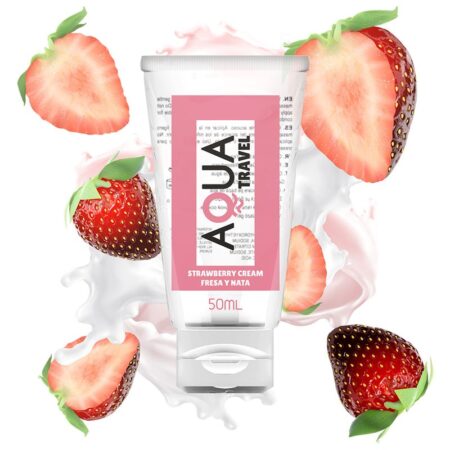 AQUA TRAVEL STRAWBERRY FLAVOUR LUBE 50ML -