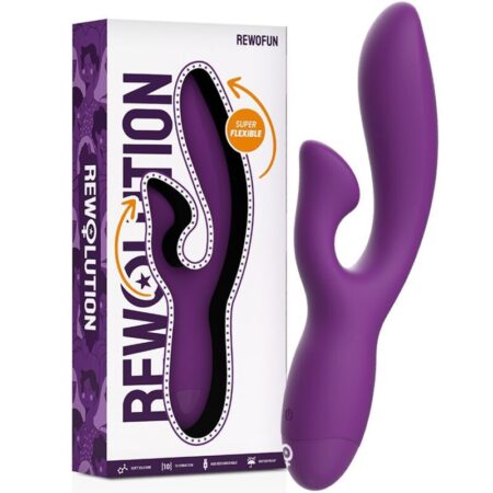 REWOLUTION REWOFUN FLEXIBLE RABBIT VIBRATOR -