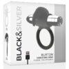 BLACK&SILVER BURTON RECHARG. VIBRATING RING -