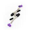 OHMAMA DOUBLE BELLS NIPPLE CLAMPS - PURPLE -