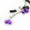 OHMAMA DOUBLE BELLS NIPPLE CLAMPS - PURPLE -