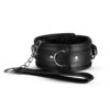 COOPER COLLAR W. LEASH - BLACK -