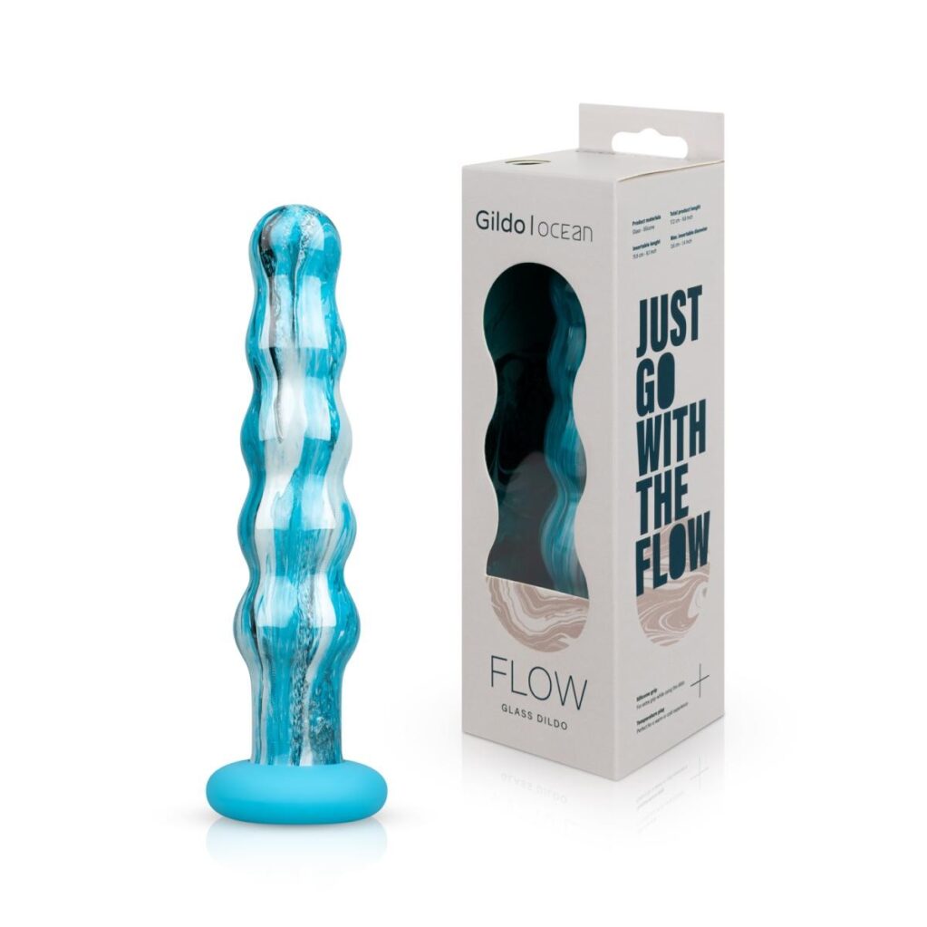 GILDO - OCEAN FLOW GLASS DILDO -