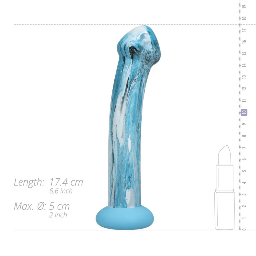 GILDO - OCEAN RIPPLE GLASS DILDO -