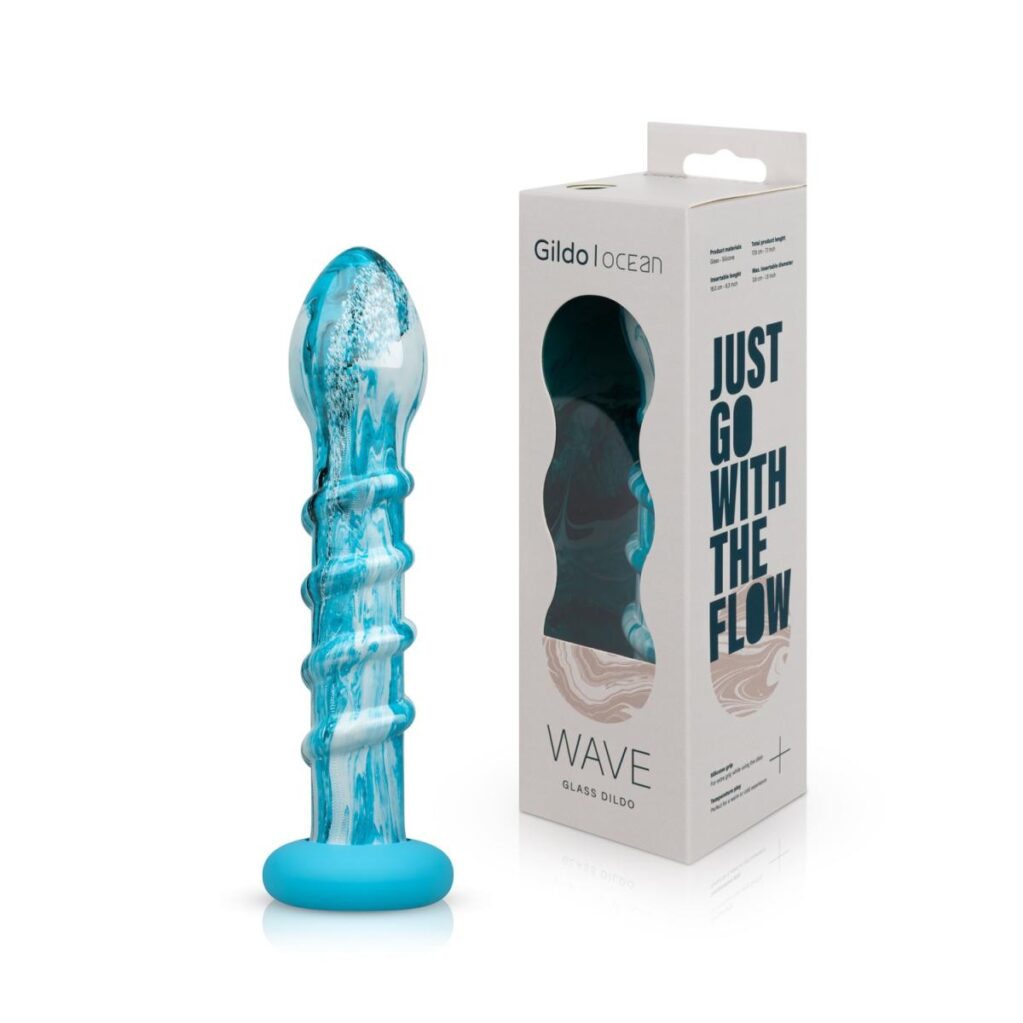 GILDO - OCEAN WAVE GLASS DILDO -