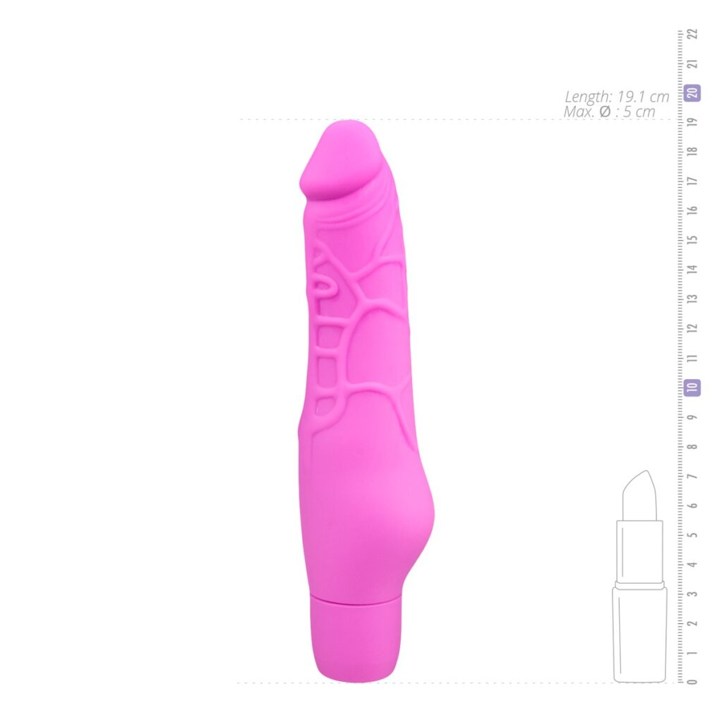 E.T. SILICONE REALISTIC VIBRATOR PINK -