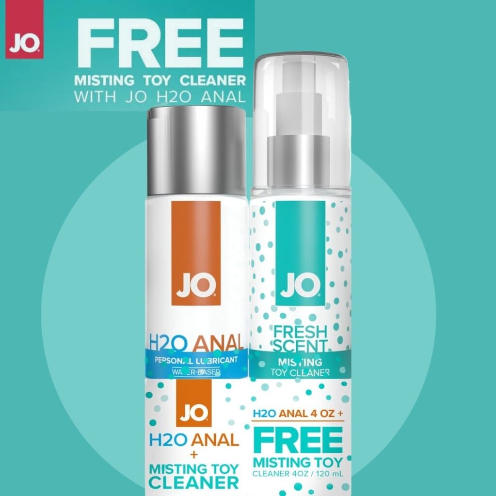 SYST. JO - ANAL H2O LUB. 120ML & FREE TOY CLEANER 120ML -