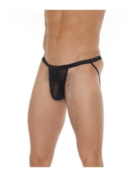 AMORABLE - BLACK TRANSPARENT JOCKSTRAP OS (1948) -
