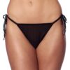 AMORABLE - BLACK TANGA BRIEFS OS (1512) -