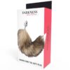 DARKNESS BROWN TAIL SILVER BUTT PLUG -