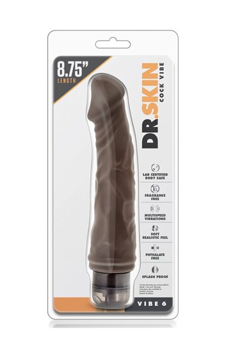 DR. SKIN COCK VIBE 6 CHOCOLATE -