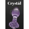 CRYSTAL ROSE PURPLE - Αν ψάχνεις για πρωκτική σφήνα, η γυάλινη συλλογή Crystal της NS NOVELTIES θα σε ενθουσιάσει! Όμορφες πρωκτ