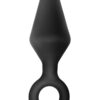 ANAL ADVENTURES PLATINUM SILICONE LOOP PLUG LARGE -