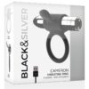 BLACK&SILVER CAMERON SILVER VIBRATING RING -