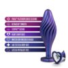 ANAL ADVENTURES SWIRLING BLING PLUG SAPPHIRE -