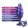 ANAL ADVENTURES BUMPED BLING PLUG SAPPHIRE -