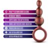 ANAL ADVENTURES BEADED LOOP PLUG COPPER -